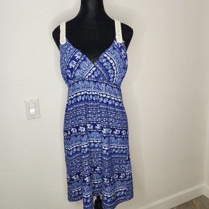 Dress with crocheted razor back